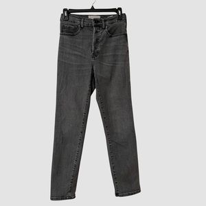 Everlane High Rise Slim Straight Gray Jeans US27